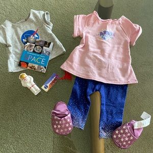 American Girl Lucianas  PJs and Space museum outfits-retired (preowned)
